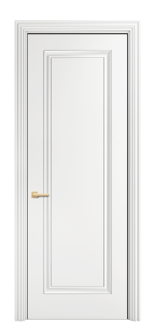Дверь межкомнатная Турин 1 Цвет Белый Покрытие ЭМАЛИ Эмаль Наличник  ML 85 Цена 65843