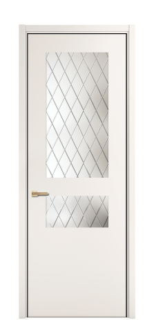 Дверь межкомнатная Рино 4 Цвет Молочный Покрытие ЭМАЛИ Эмаль Наличник  L 50 Цена 47901