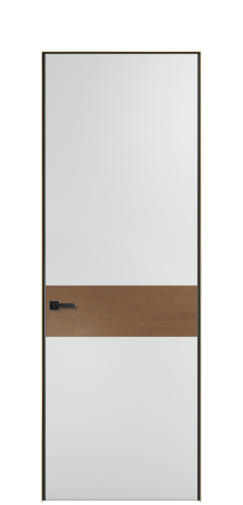 Дверь межкомнатная Дуэт 11 Цвет Облачный Покрытие ЭМАЛИ Эмаль Наличник Скрытый короб золото Цена 55213
