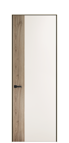 Дверь межкомнатная Дуэт 19 Цвет Молочный Покрытие ЭМАЛИ Эмаль Наличник Скрытый короб золото Цена 55213