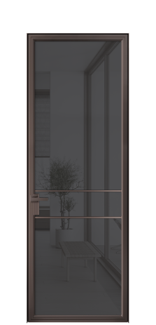 Дверь межкомнатная Фрейм 02 Цвет Антик Покрытие Алюминий  Наличник Скрытый короб Цена 90990
