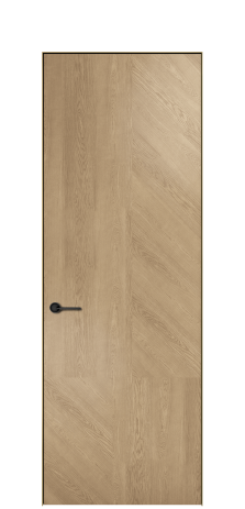 Дверь межкомнатная Юнит 11 Цвет Дуб Светлый Покрытие ШПОН Дуб Наличник  Скрытый короб золото Цена 61166