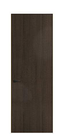 Дверь межкомнатная Порте 39-00 Цвет Эвкалипт Браун Покрытие ШПОН Эвкалипт Наличник  Скрытый короб золото Цена 63882