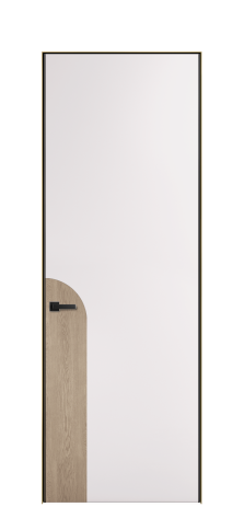 Дверь межкомнатная Дуэт 20 Цвет Крем Покрытие ЭМАЛИ Эмаль Наличник Скрытый короб золото Цена 55213